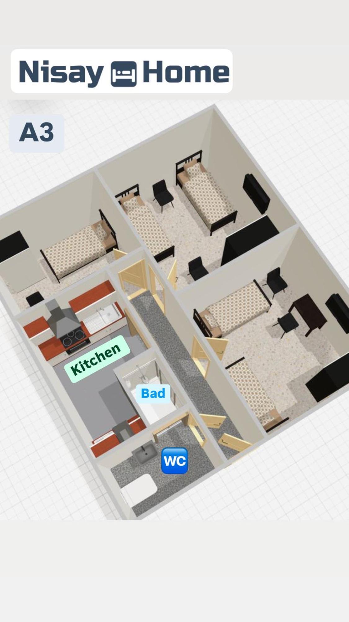 Nisay Home - 3 Room Apartment - A3 루드빅스부르크 외부 사진
